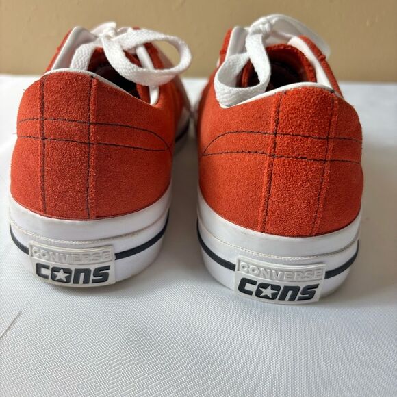 Converse Cons One Star Pro OX FireOpal/Black/White Suede Sneakers Women’s 8.5 - Picture 5 of 11